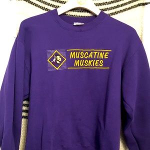 VINTAGE MUSCATINE MUSKIES HIGHSCHOOL CREWNECK